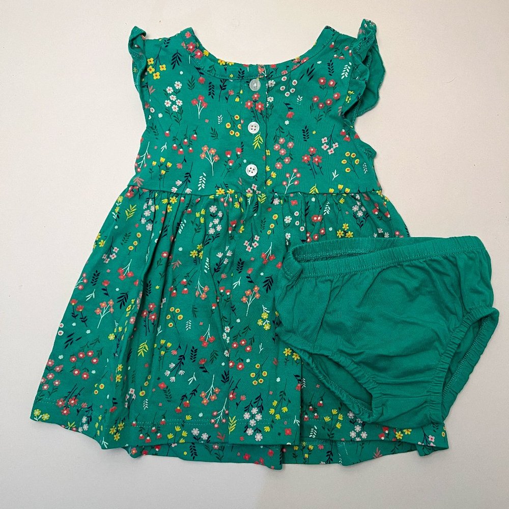 Carter's Green Floral Dress
